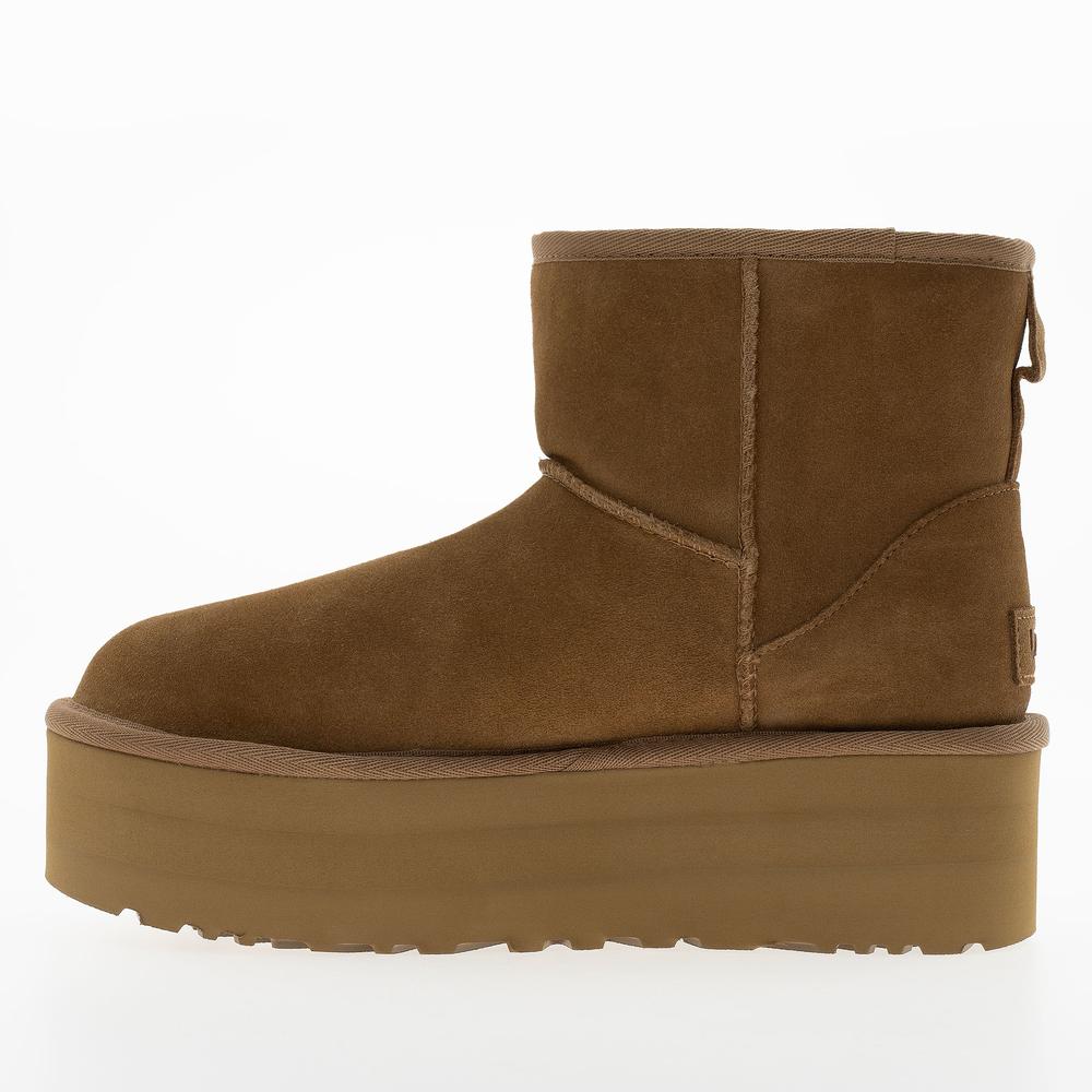 Buty damskie UGG Classic Mini Platform 1134991-CHE - brązowe