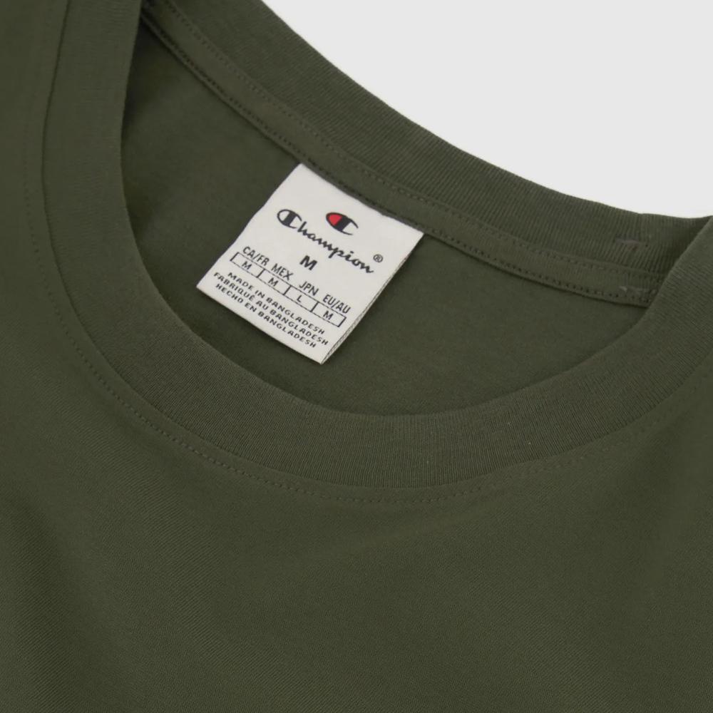 Koszulka Champion Tonal Logo Crewneck 220278-GS508 - zielona