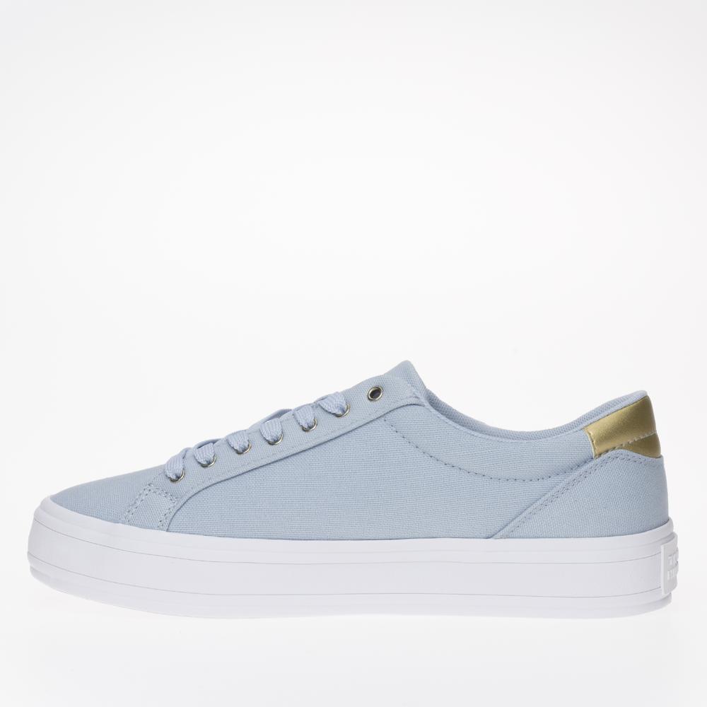 Buty Tommy Hilfiger Essential Vulc Canvas FW0FW07682-C1O - niebieskie