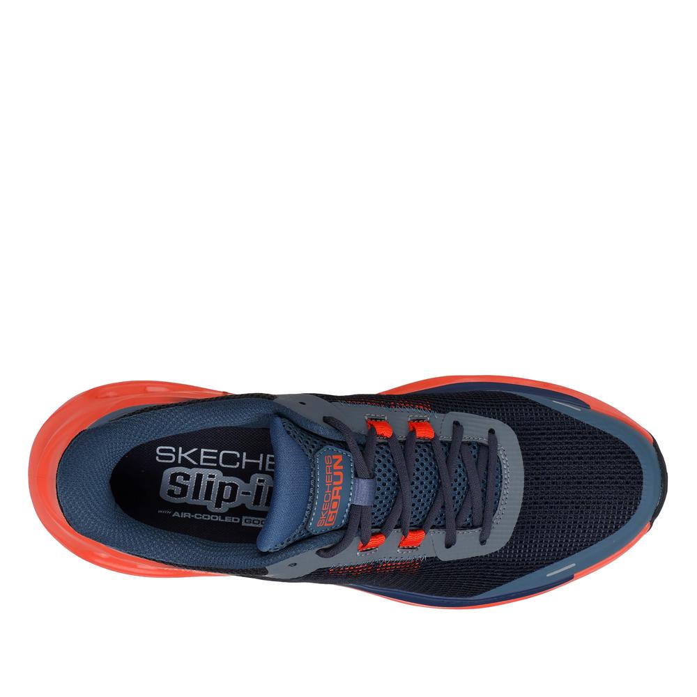 Buty męskie Skechers Slip-ins: Max Cushioning Glide-Step Aberdeen 220422NVOR - granatowe