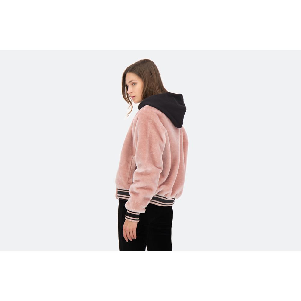 CHAMPION REVERSE WEAVE WOMENS FLEECE BOMBER JACKET > 112319-PS124