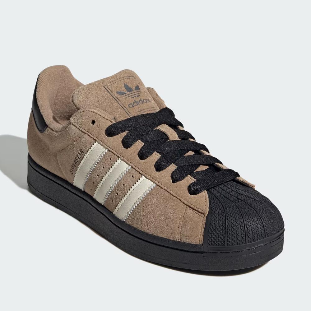 Buty unisex adidas Originals Superstar II JQ3221 - brązowe
