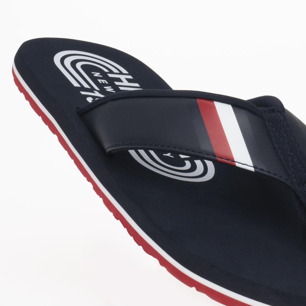 Japonki Tommy Hilfiger RWB Padded Beach Sandal FM0FM05137-DW5 - granatowe