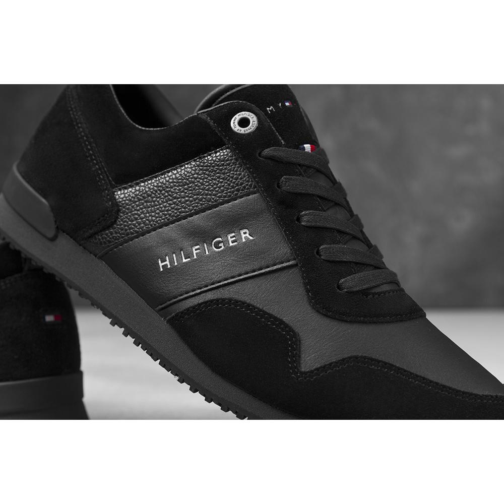 TOMMY HILFIGER ICONIC LEATHER SUEDE > FM0FM00924 990