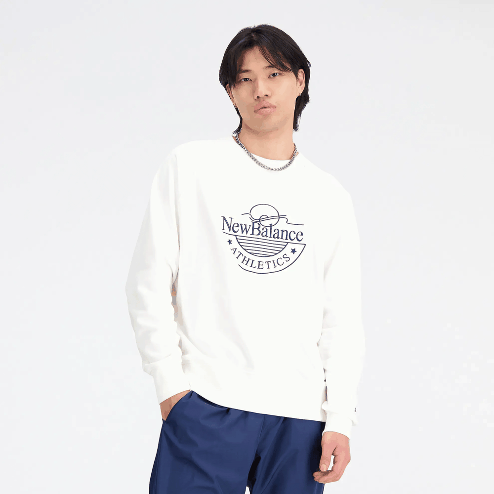 Bluza New Balance MT33506SST - biała