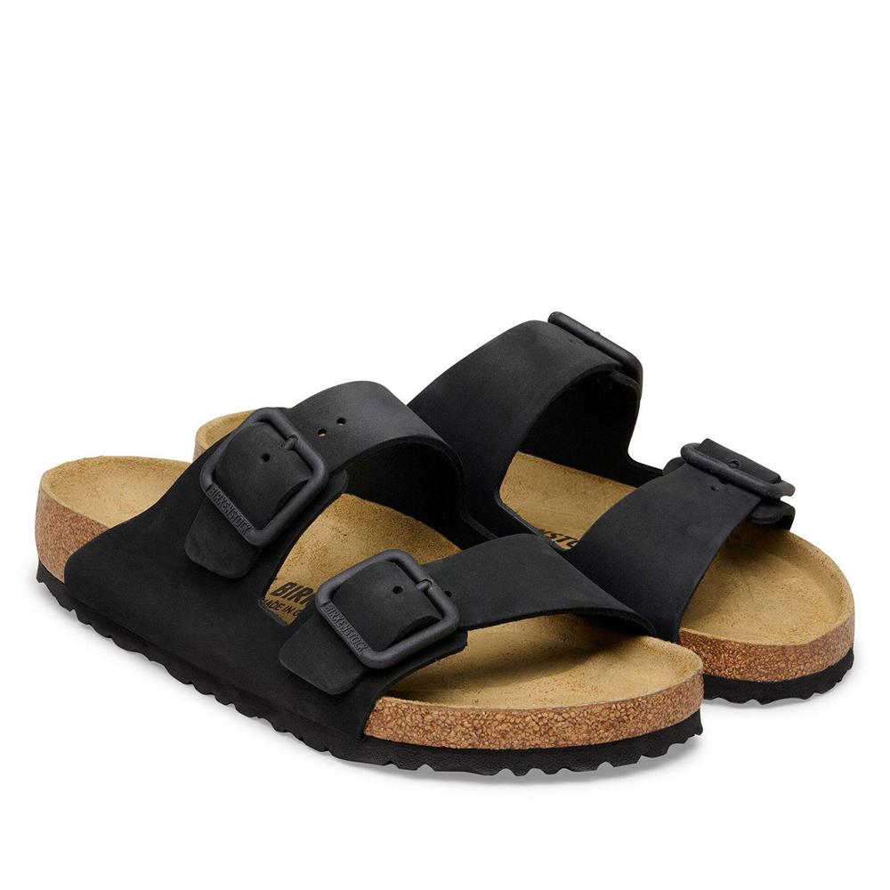 Klapki damskie Birkenstock Arizona Wire Buckle 1031697 - czarne