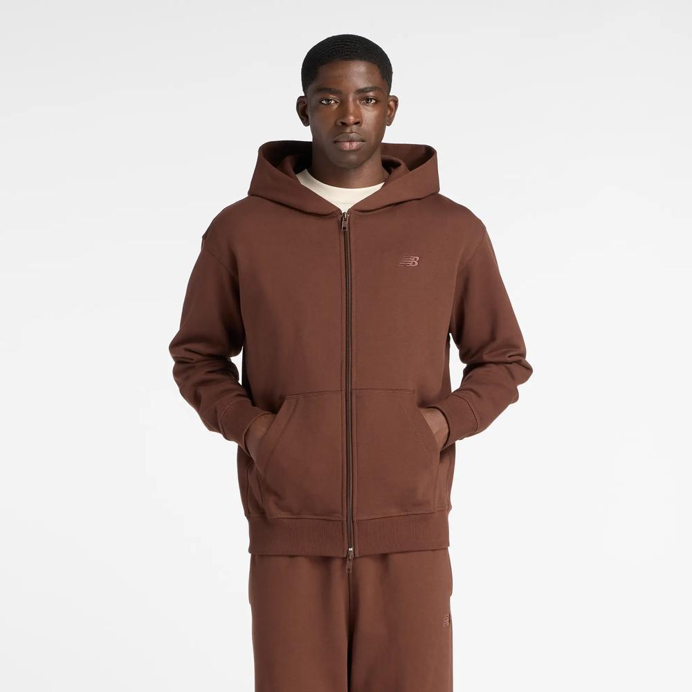 Bluza męska New Balance MJ53506ABJ - brązowa