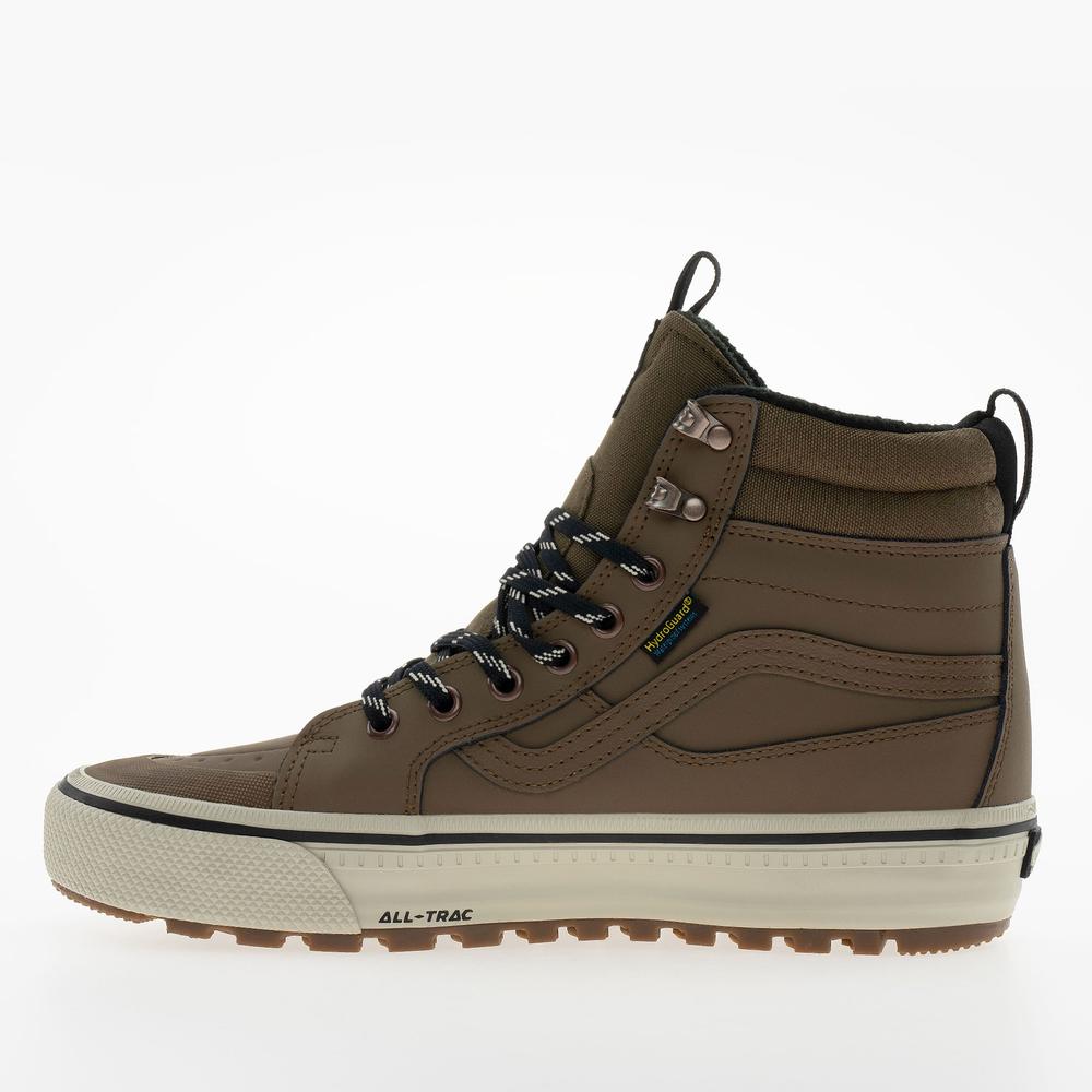 Buty męskie Vans SK8-Hi Waterproof Insulated VN000DAQ91K1 - brązowe