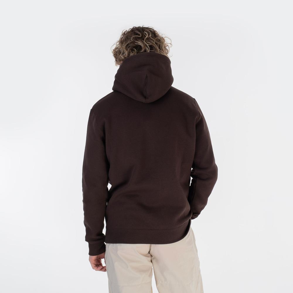 Bluza Champion Embroidered Script Logo Hoodie 219203-MS548 - brązowa