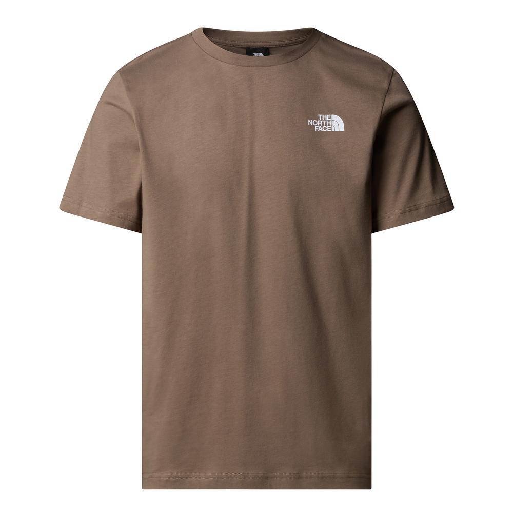 Koszulka męska The North Face Redbox 0A87NPE1Q1 - brązowa