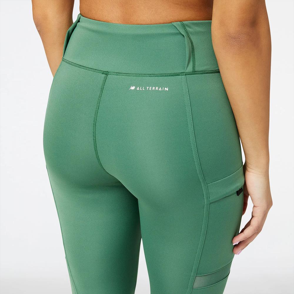 Legginsy New Balance WP21506JD - zielone