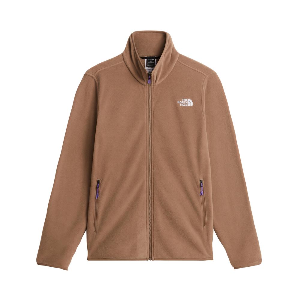 Bluza damska The North Face 100 Glacier Full-Zip Fleece 0A8D2F2H91 - brązowy