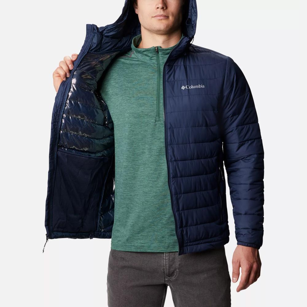 Kurtka Columbia Powder Lite Hooded Insulated 1693931465 - granatowa