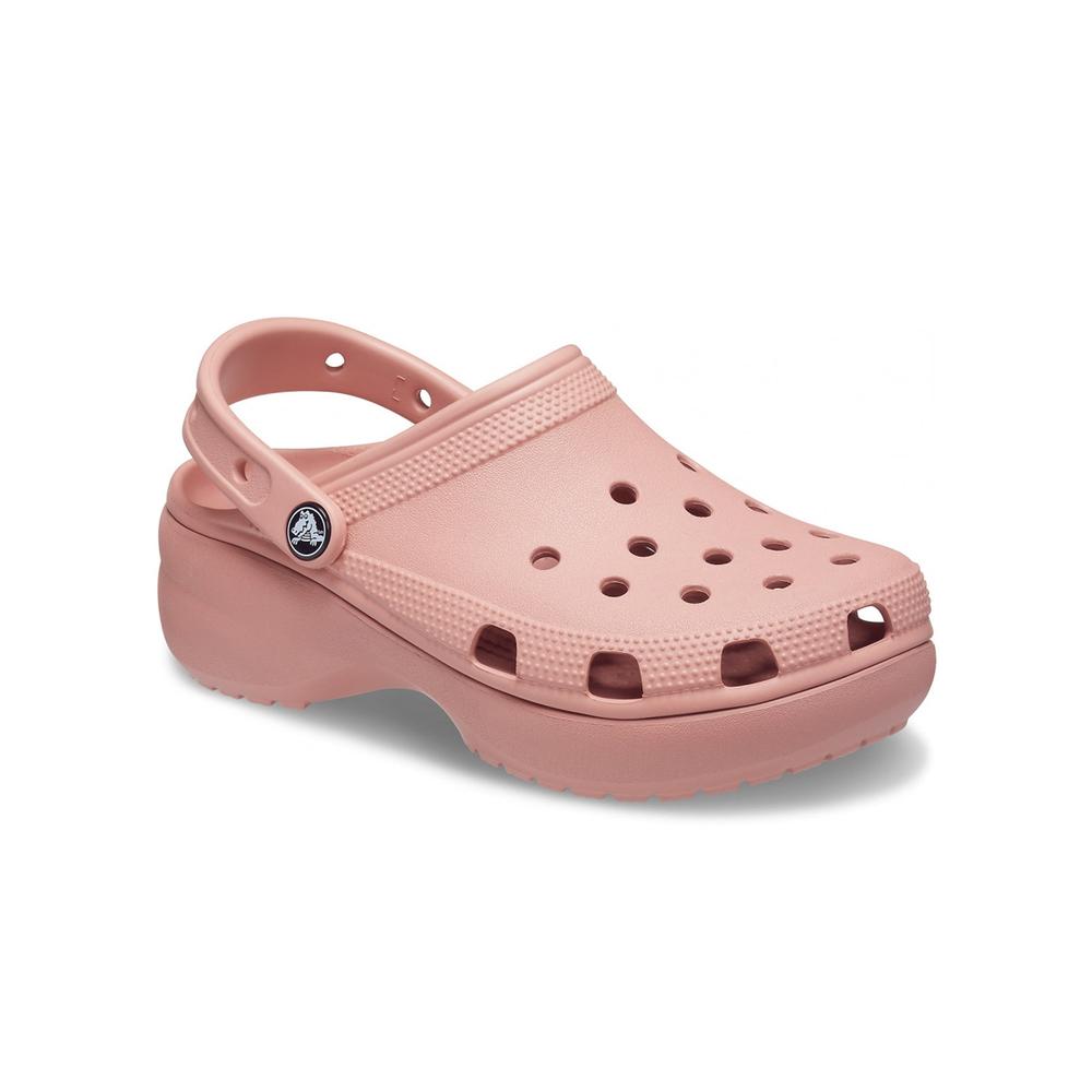 Klapki Crocs Classic Platform Clog 206750-6RL - różowe