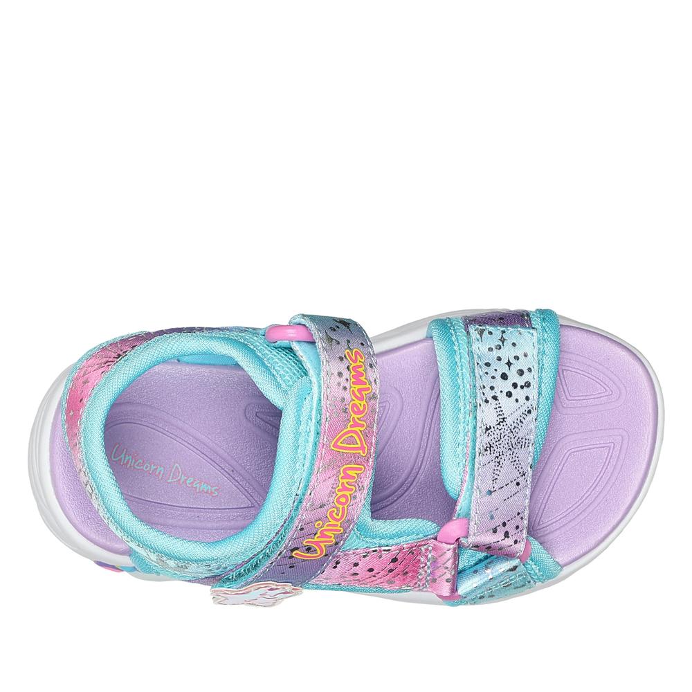 Sandały dziecięce Skechers Unicorn Dreams Majestic Bliss 302682NPRMT - multikolor