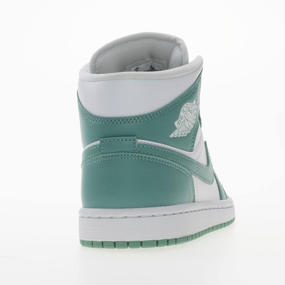 Buty damskie Nike Air Jordan 1 Mid BQ6472-138 - biało- zielone