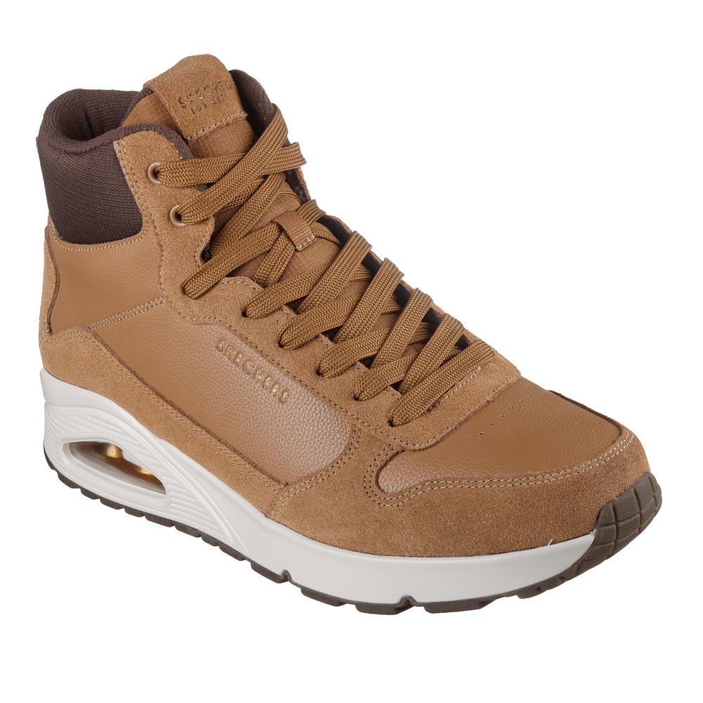Buty męskie Skechers Uno Stand High 155196WSL - brązowe