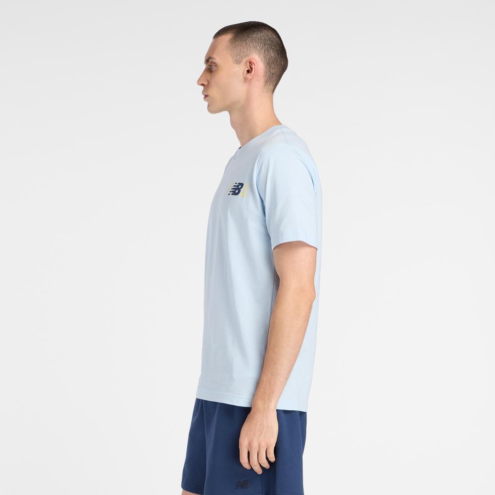 Koszulka męska New Balance MT6179UMAA1 - niebieska