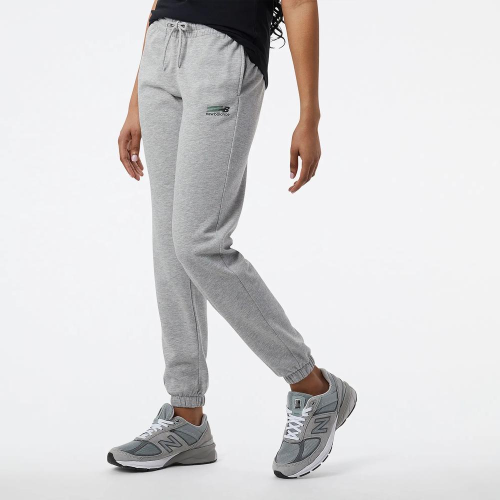 Spodnie New Balance WP23811AG - szare