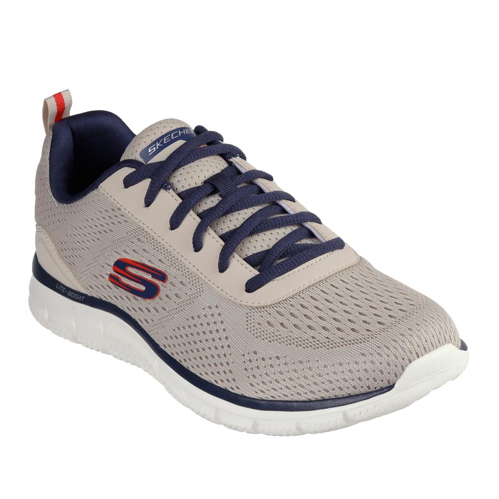 Buty męskie Skechers Track Lesher 232758TPNV - beżowe
