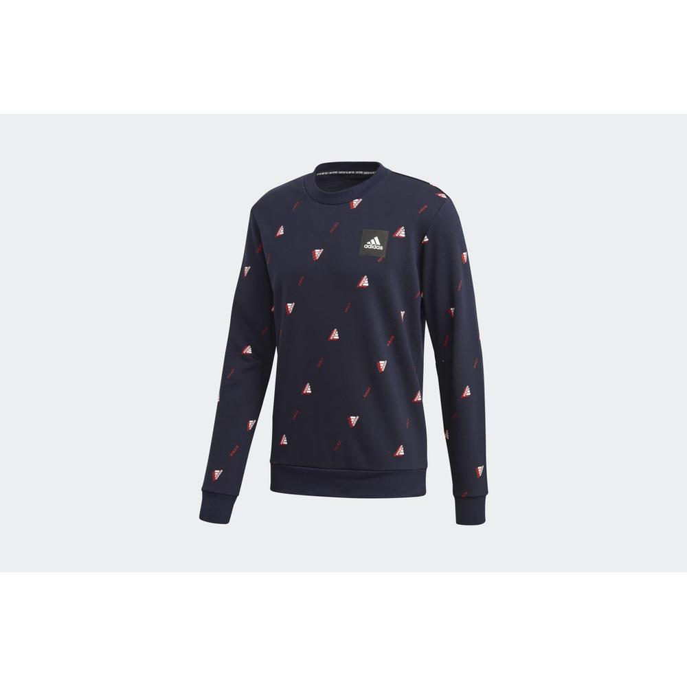 ADIDAS MUST HAVES GRAPHIC CREW SWEATSHIRT > FI4037