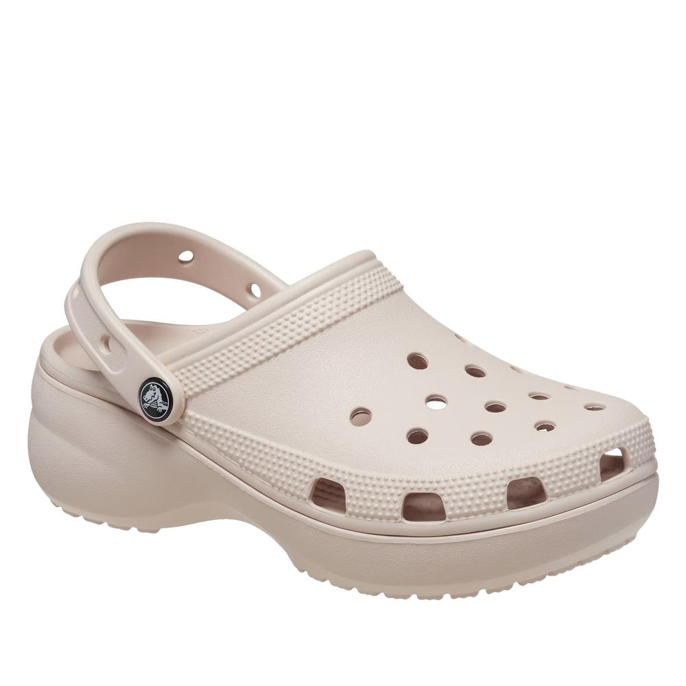 Klapki Crocs Classic Platform Clog 206750-6UR - różowe