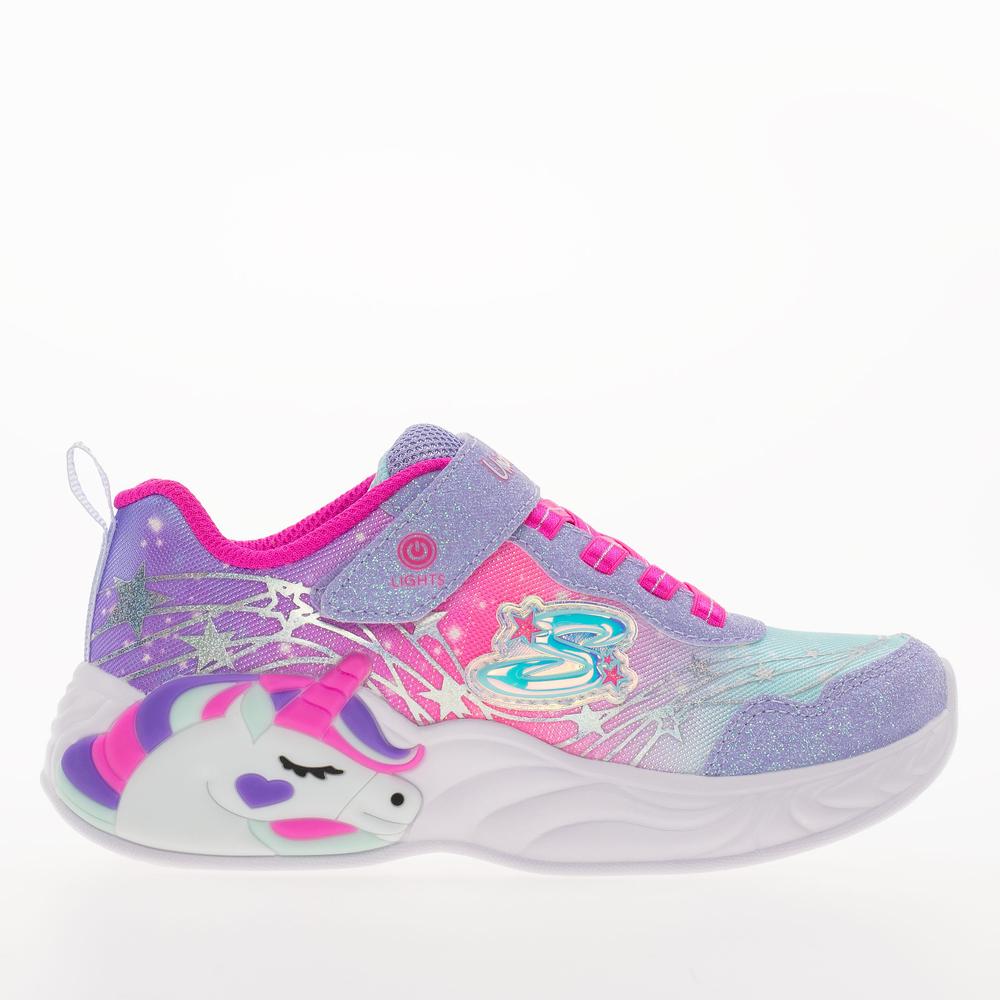 Buty Skechers S Lights Unicorn Dreams Wishful Magic 302299LLVHP - fioletowe