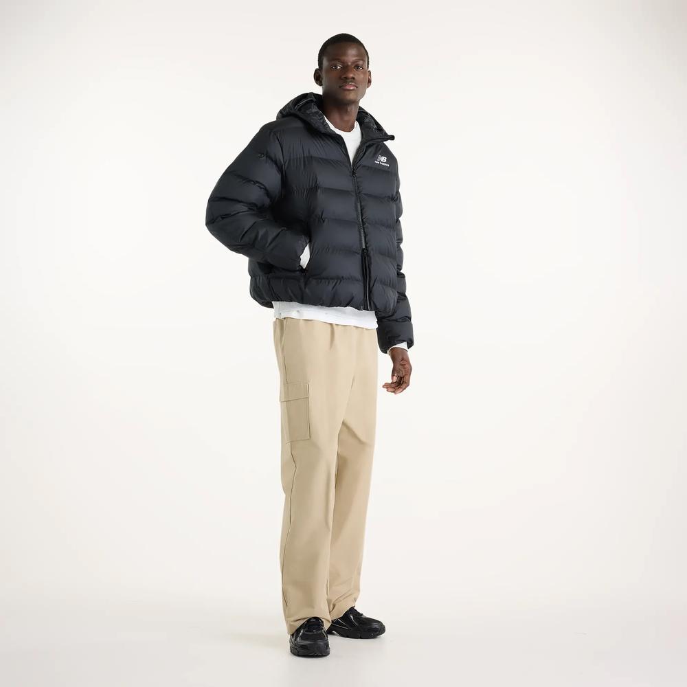 Kurtka męska New Balance Boston Puffer MJ62G17OBK - czarne