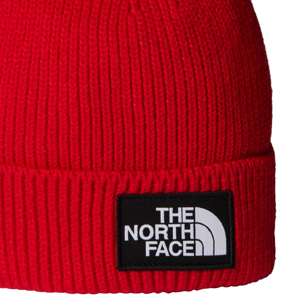 Czapka unisex The North Face Logo Box Beanie 0A8CHE6821 - czerwona