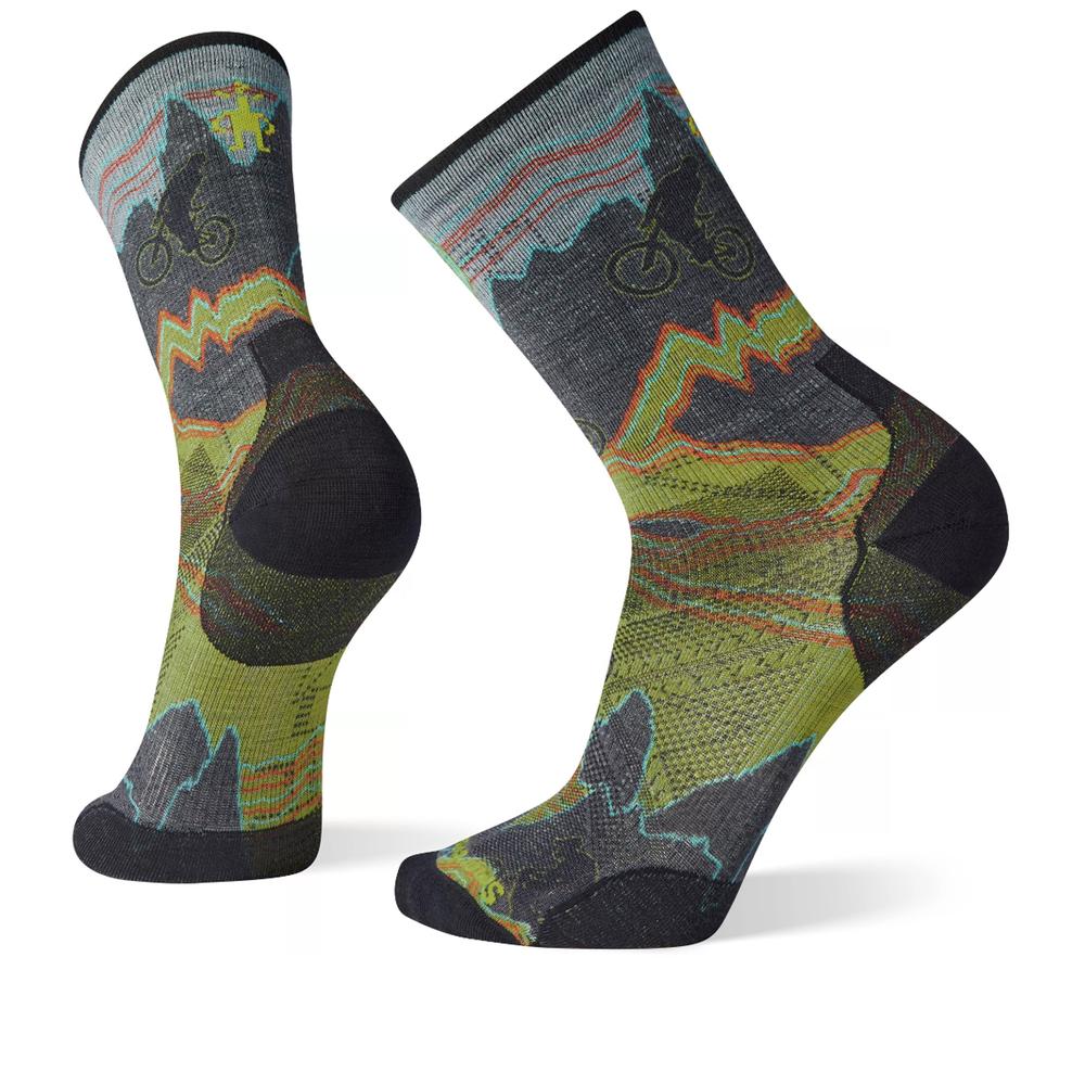 Skarpetki Smartwool Bike Zero Cushion Print Crew 01722-018 - multikolor
