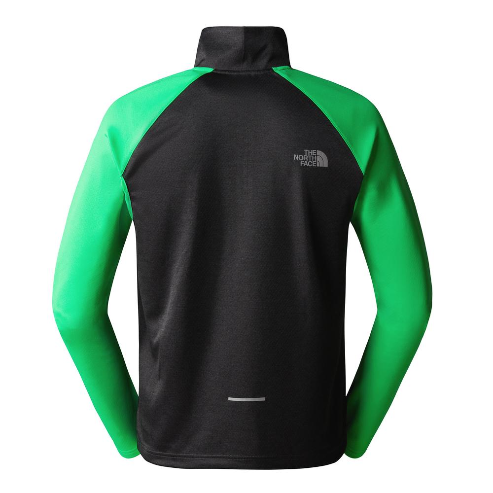 Bluza The North Face 1/4 Zip Run Fleece 0A7SXPOSC1 - czarno-zielona