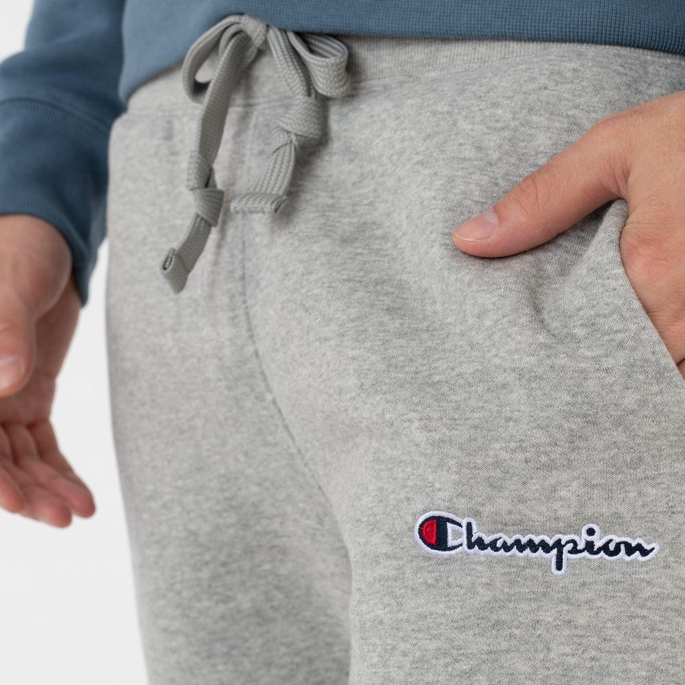 Spodnie Champion Small Script Logo Embroidery Fleece 217867-EM031 - szare