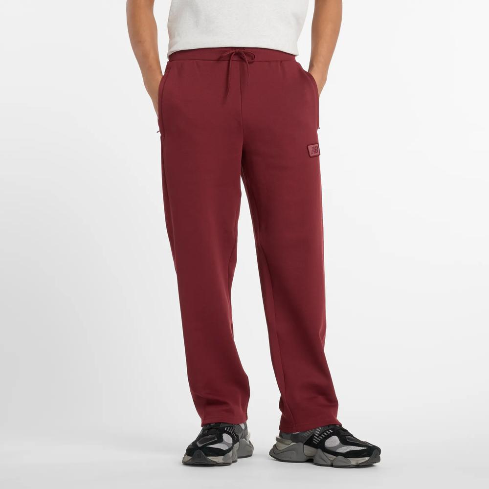 Spodnie męskie New Balance MP53501MHB - bordowe