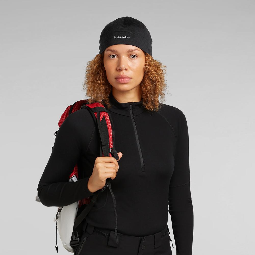 Czapka unisex Icebreaker Merino 200 Oasis 0A56SH0011 - czarna