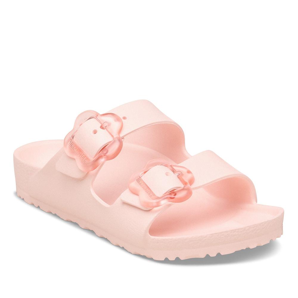 Klapki dziecięce Birkenstock Arizona Flower Eva 1031271 - różowe