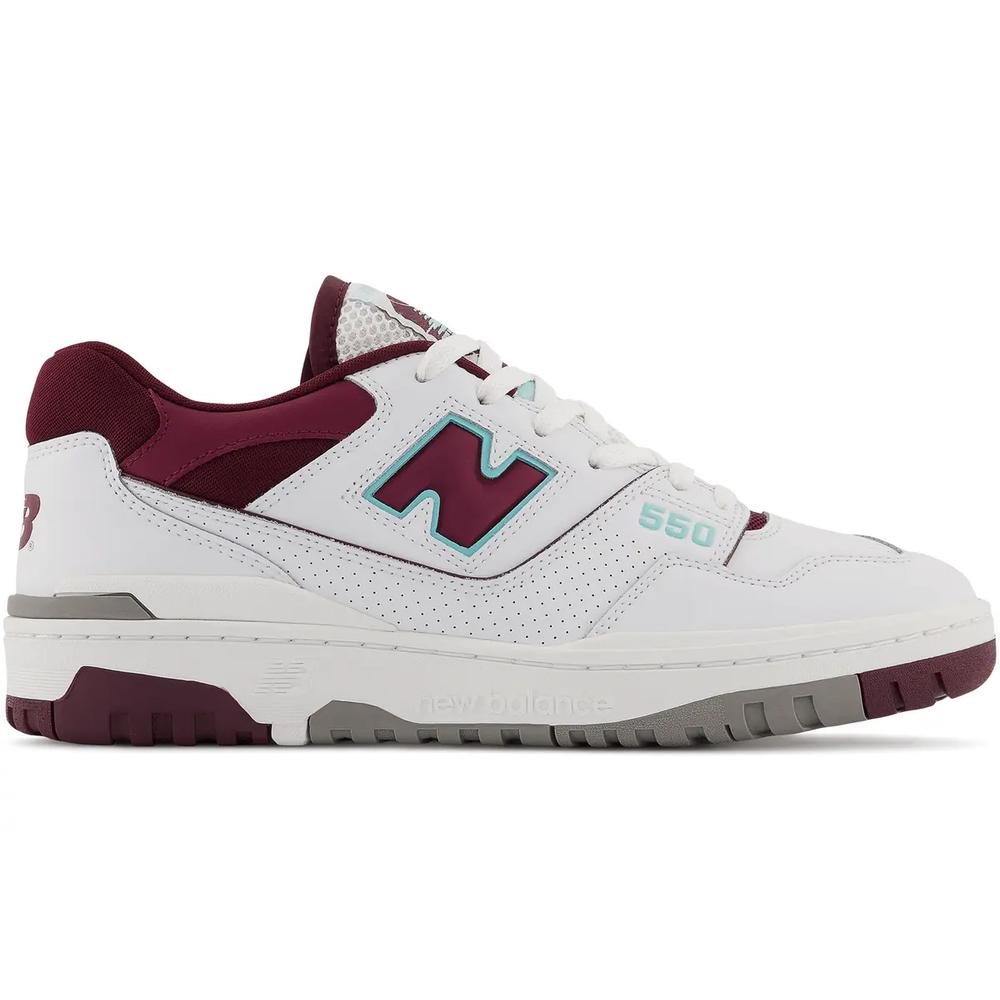 NIEWIDOCZNE - Buty New Balance BB550WBG - białe