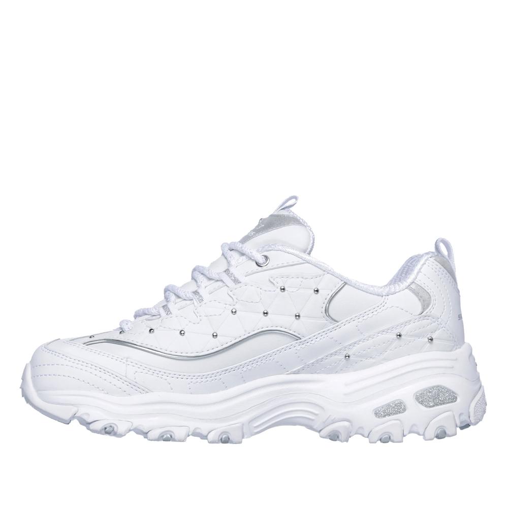 Buty damskie Skechers D'Lites Glamour Feels 13087WSL - białe