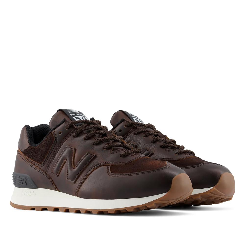 Buty damskie New Balance W574HM - brązowe