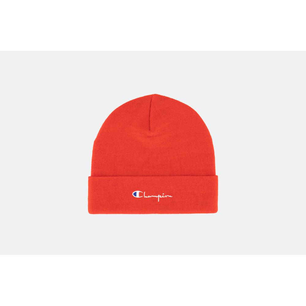 CHAMPION WOOL BLEND STRETCH SCRIPT LOGO BEANIE HAT > 804708-RS517