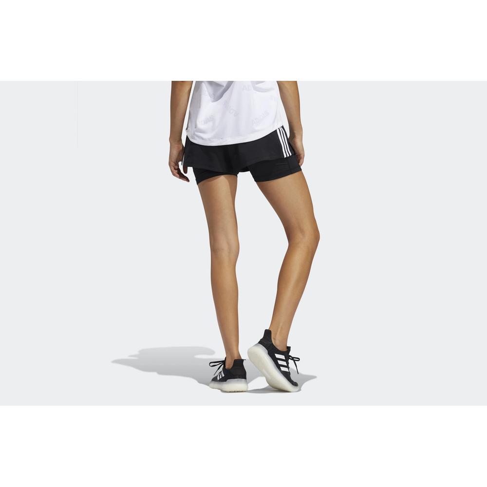 adidas Pacer 3-Stripes Woven Two-in-One Shorts > GL7686