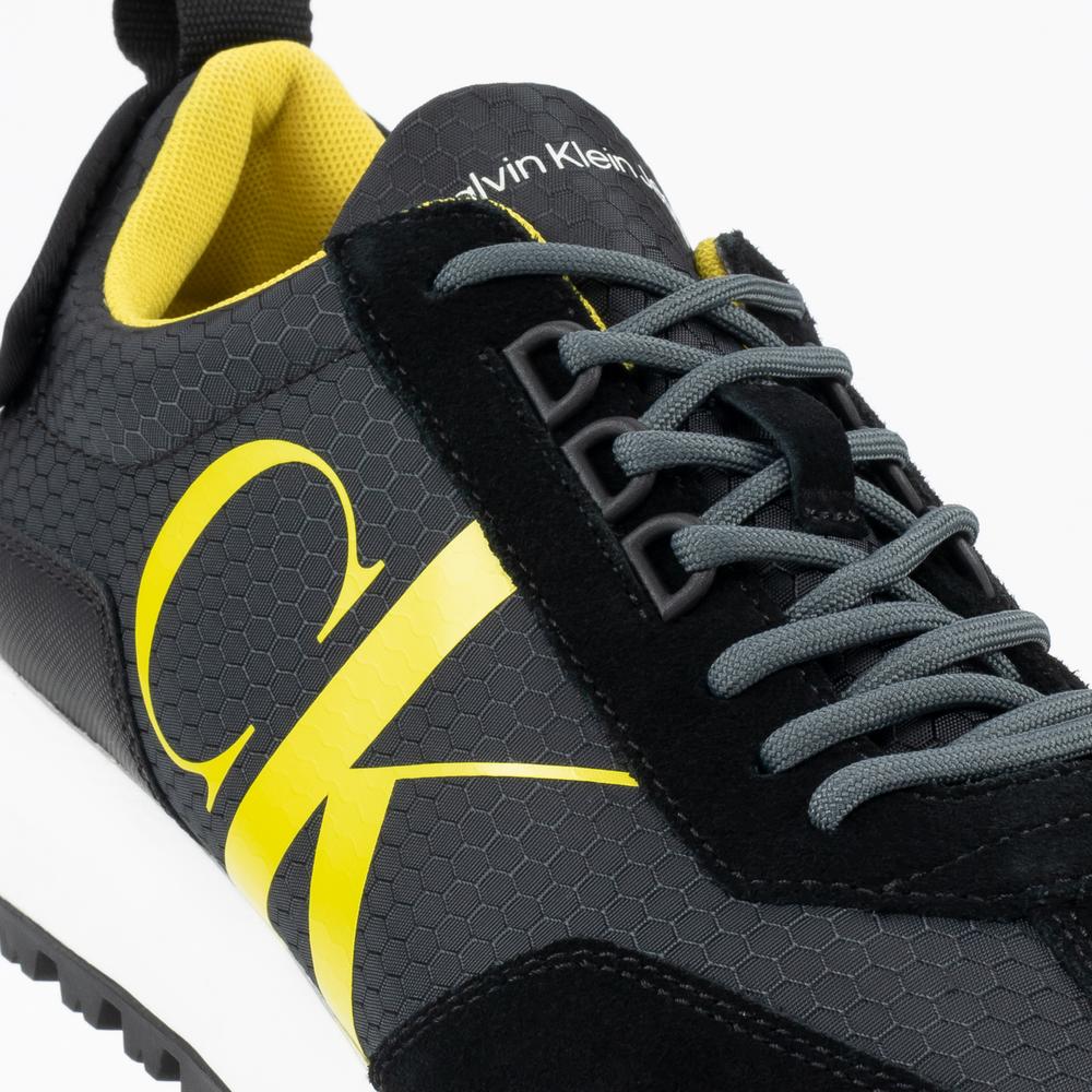 Buty Calvin Klein Toothy Runner Laceup YM0YM00417-00X - czarne