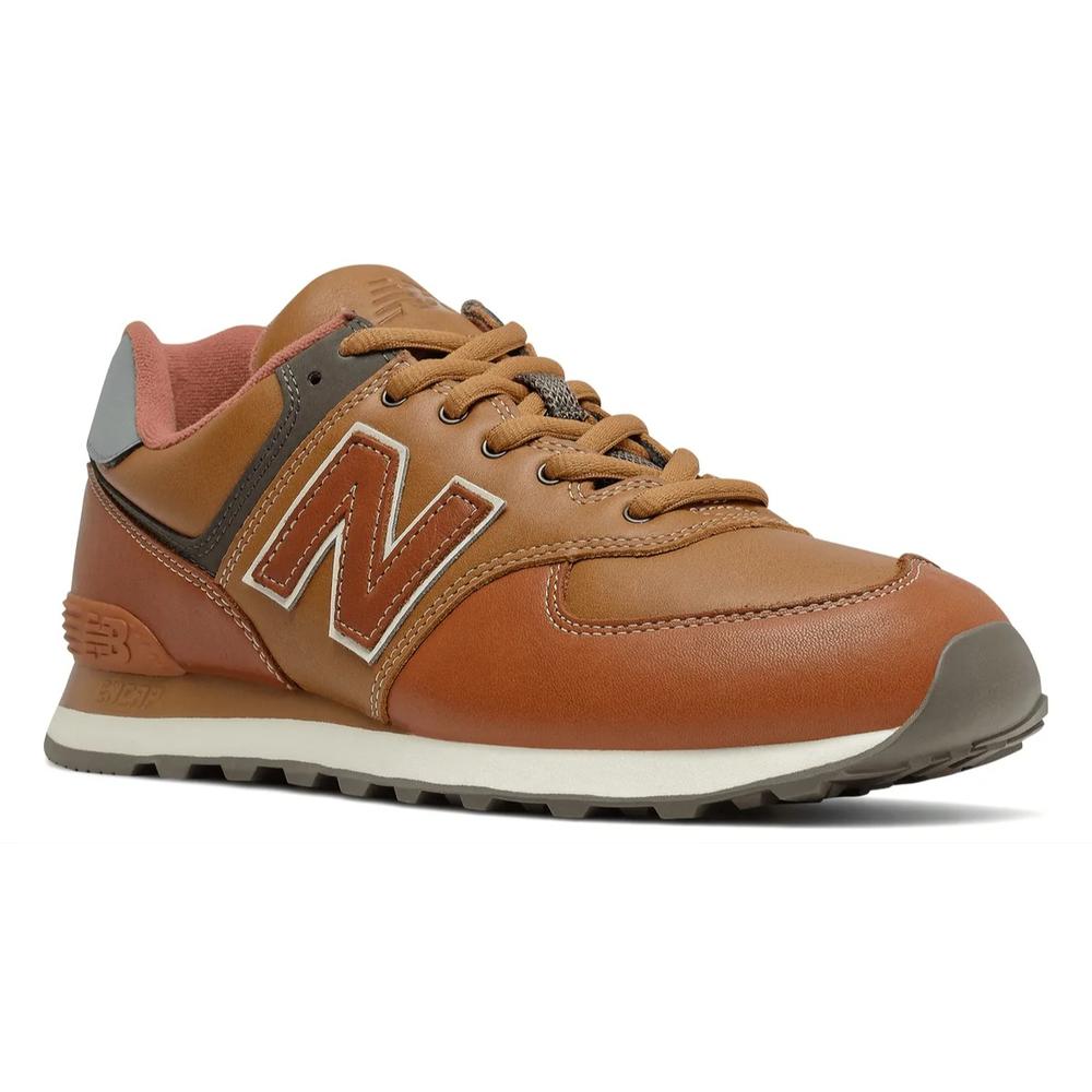 Buty New Balance ML574OMA - brązowe
