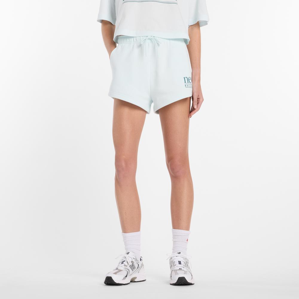 Spodenki damskie New Balance WB61Y80AAAW - niebieskie