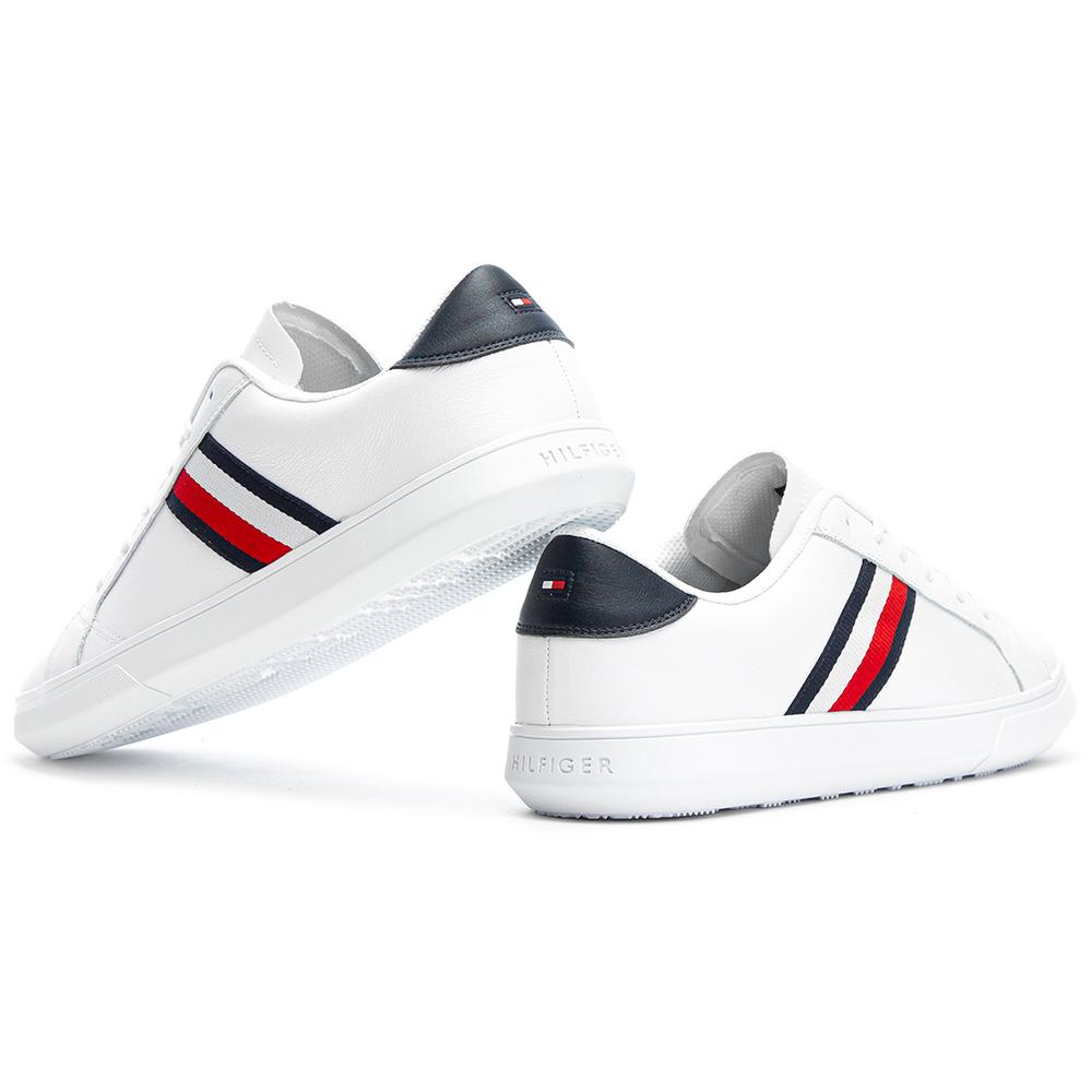 TOMMY HILFIGER ESSENTIAL LEATHER CUPSOLE > FM0FM02388-901
