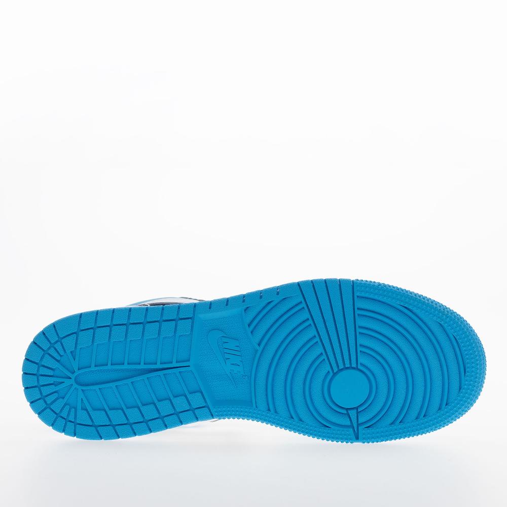 Buty młodzieżowe Air Jordan 1 Low 553560-144 - niebiesko-białe