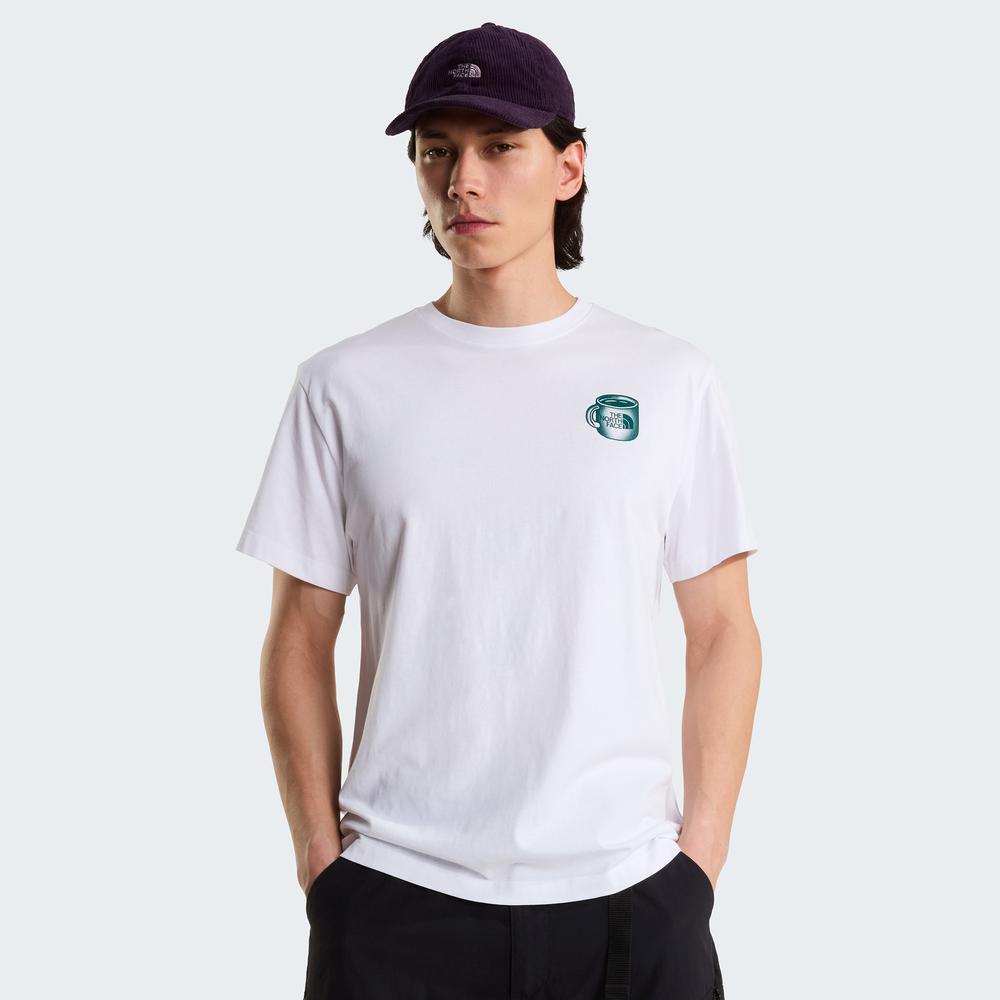 Koszulka męska The North Face Basecamp Barista 0A8JAAVD91 - biała