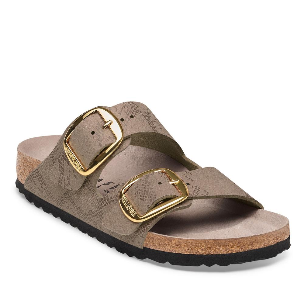 Klapki damskie Birkenstock Arizona Big Buckle 1032891 - brązowe