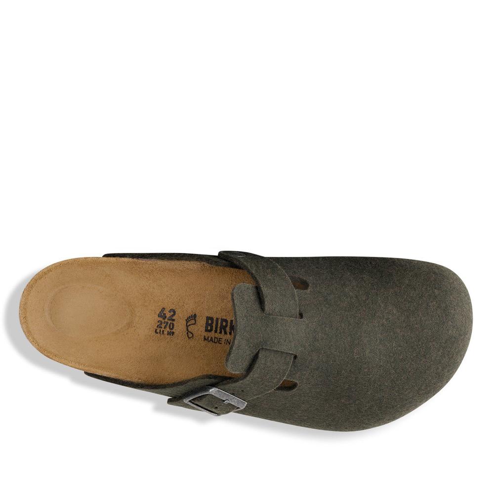 Klapki męskie Birkenstock Boston 1030676 - zielone