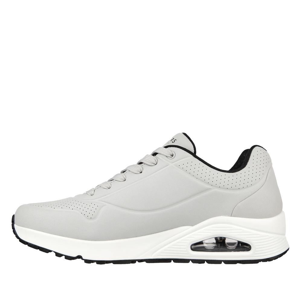 Buty męskie Skechers Uno Stand on Air 52458LGBK - szare