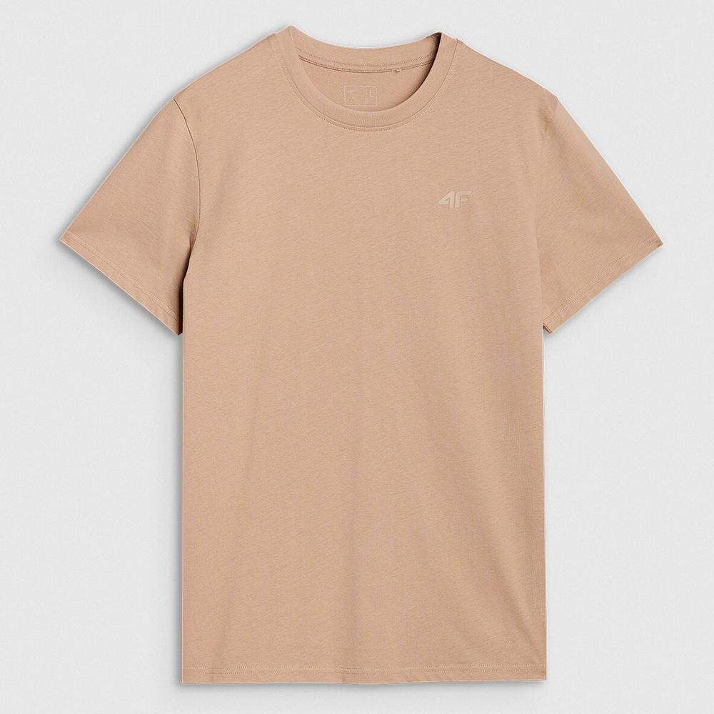 Koszulka męska 4F WSS25TTSHM207483S - beżowa